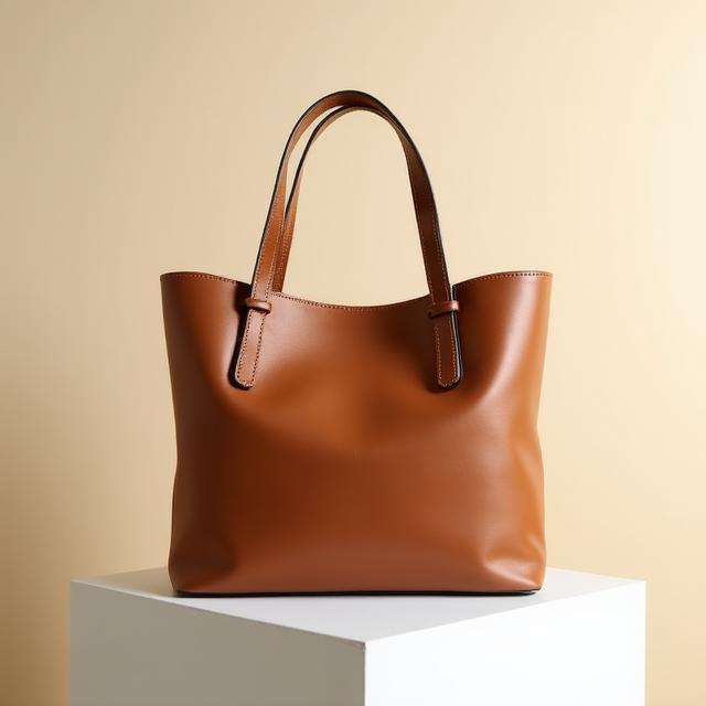 Bolso tote de cuero artesanal